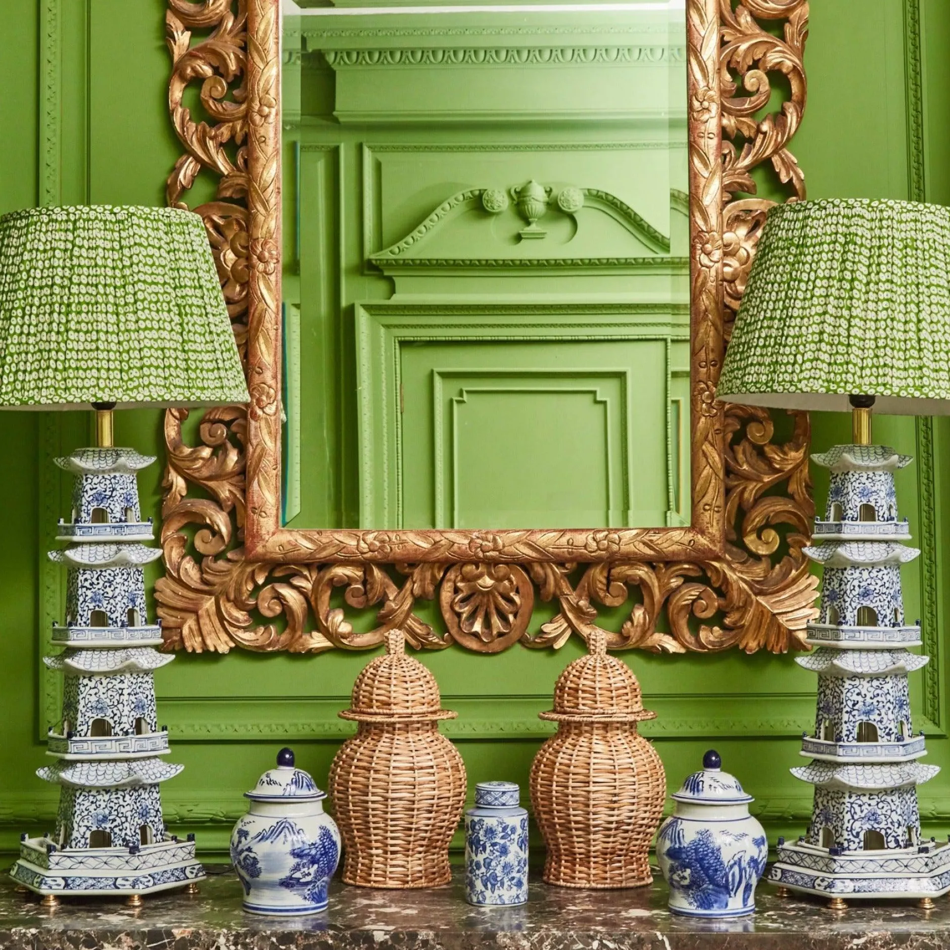 New Mrs. Alice Natural Rattan Ginger Jar