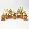 Hot Mrs. Alice Natural Rattan Pagoda Decoration Set