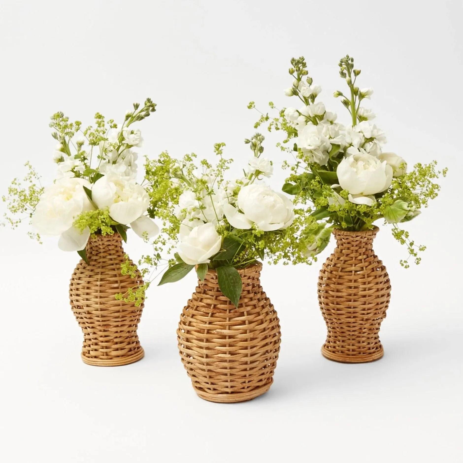Best Mrs. Alice Natural Rattan Vase (Set Of 3)