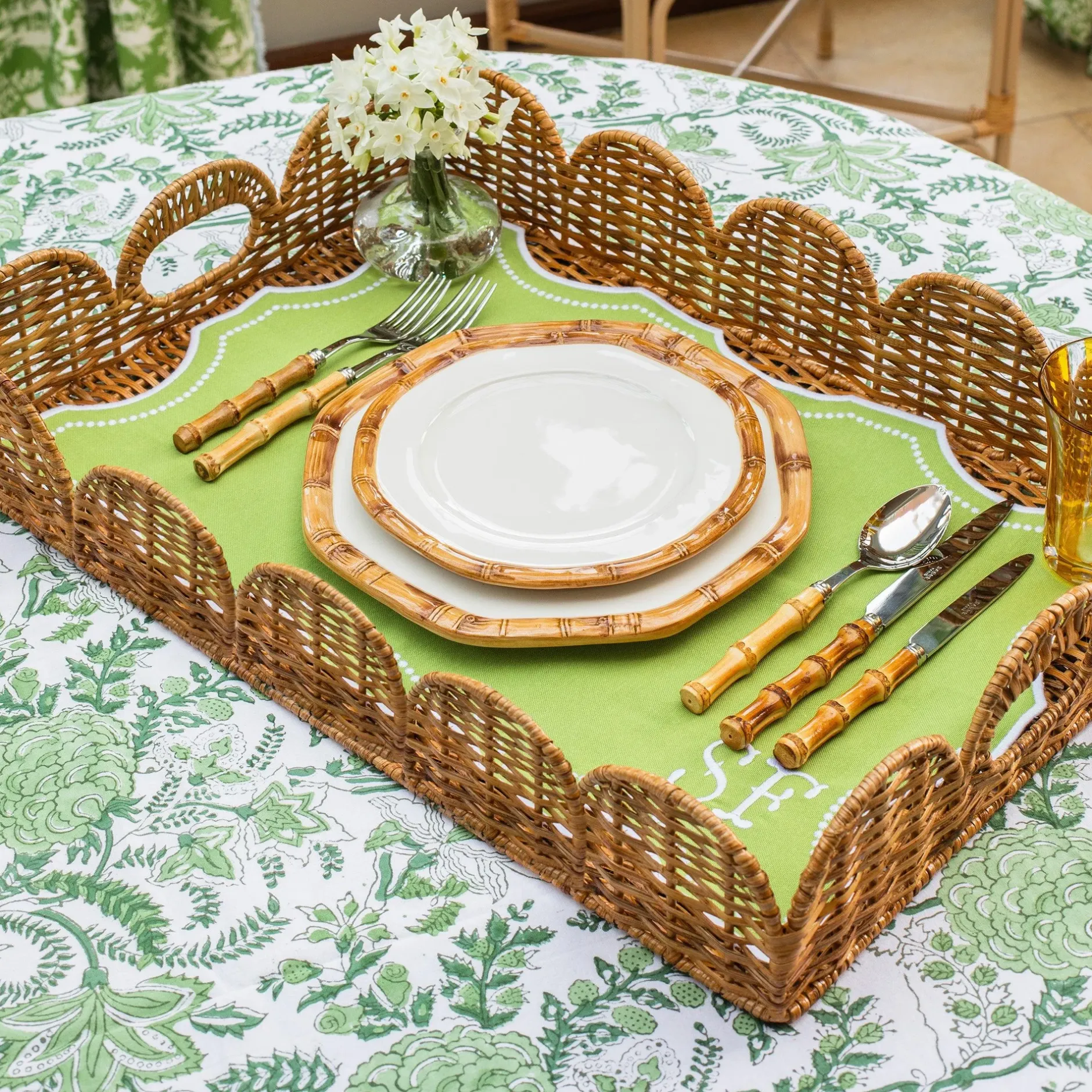 Outlet Mrs. Alice Octavia Green Tray Liner