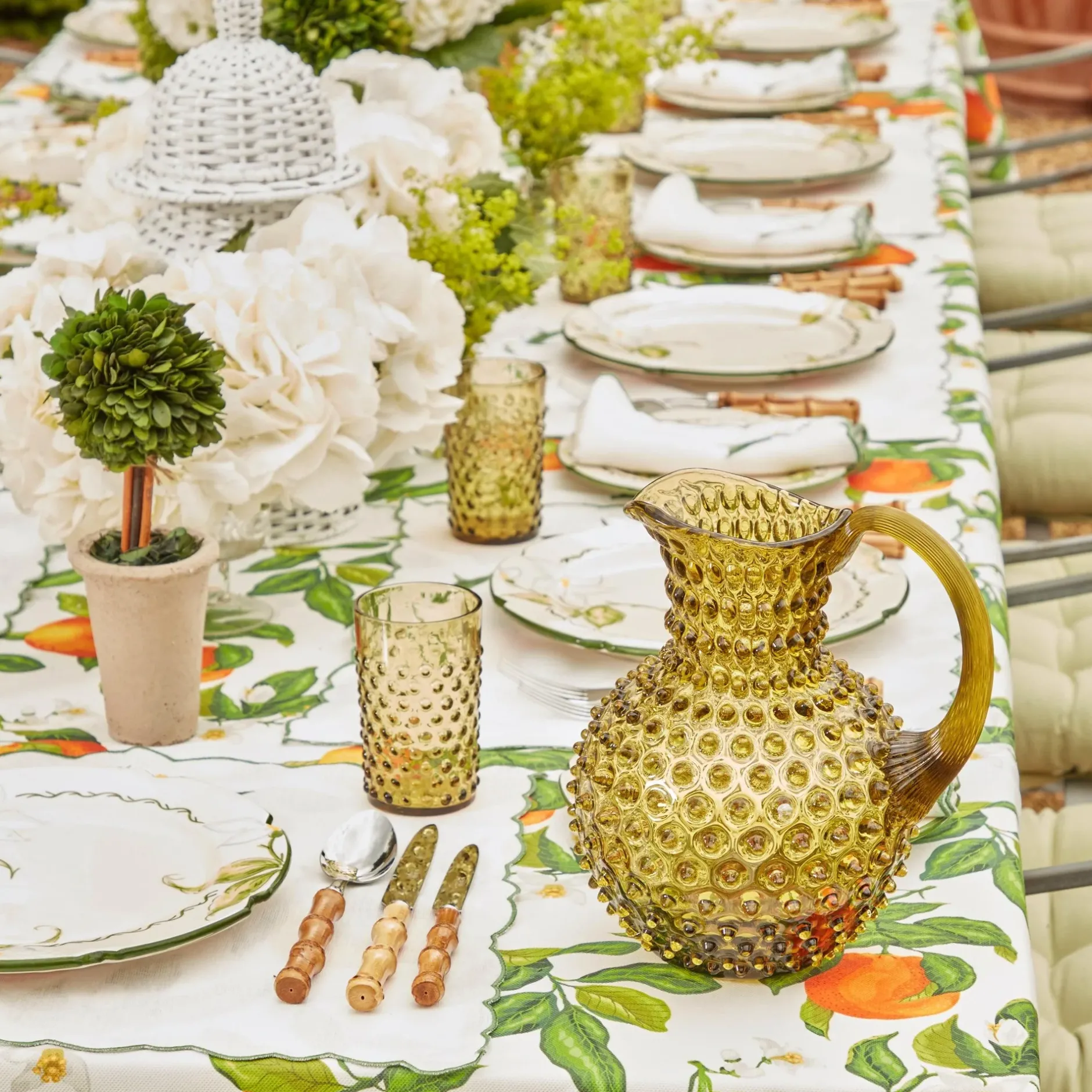 Outlet Mrs. Alice Olive Green Hobnail Jug
