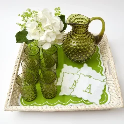 Outlet Mrs. Alice Olive Green Hobnail Jug