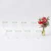 Mrs. Alice Olive Rim Swirl Glassware Set