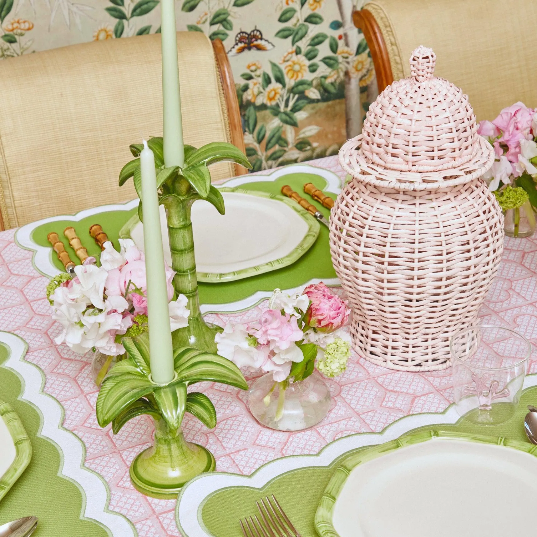Online Mrs. Alice Palm Leaf Candle Holder (Small)