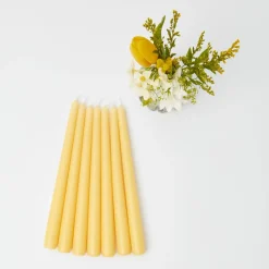Mrs. Alice Pastel Yellow Candles (Set Of 8)