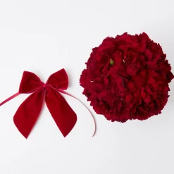 Outlet Mrs. Alice Personalised Red Velvet Napkin Bow