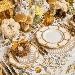 Online Mrs. Alice Petal Bamboo Ceramic Dinner Plate (Set Of 4)