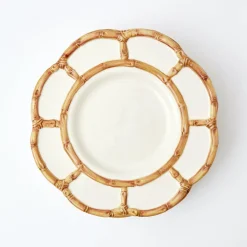 Sale Mrs. Alice Petal Bamboo Ceramic Dinner & Starter Plates (Set Of 8)