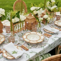 Sale Mrs. Alice Petal Bamboo Ceramic Dinner Plate