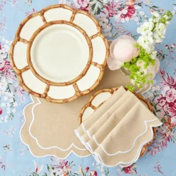 Sale Mrs. Alice Petal Bamboo Ceramic Dinner Plate