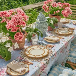 Sale Mrs. Alice Petal Bamboo Ceramic Dinner Plate (Set Of 4)