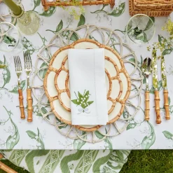 Sale Mrs. Alice Petal Bamboo Ceramic Starter Plate