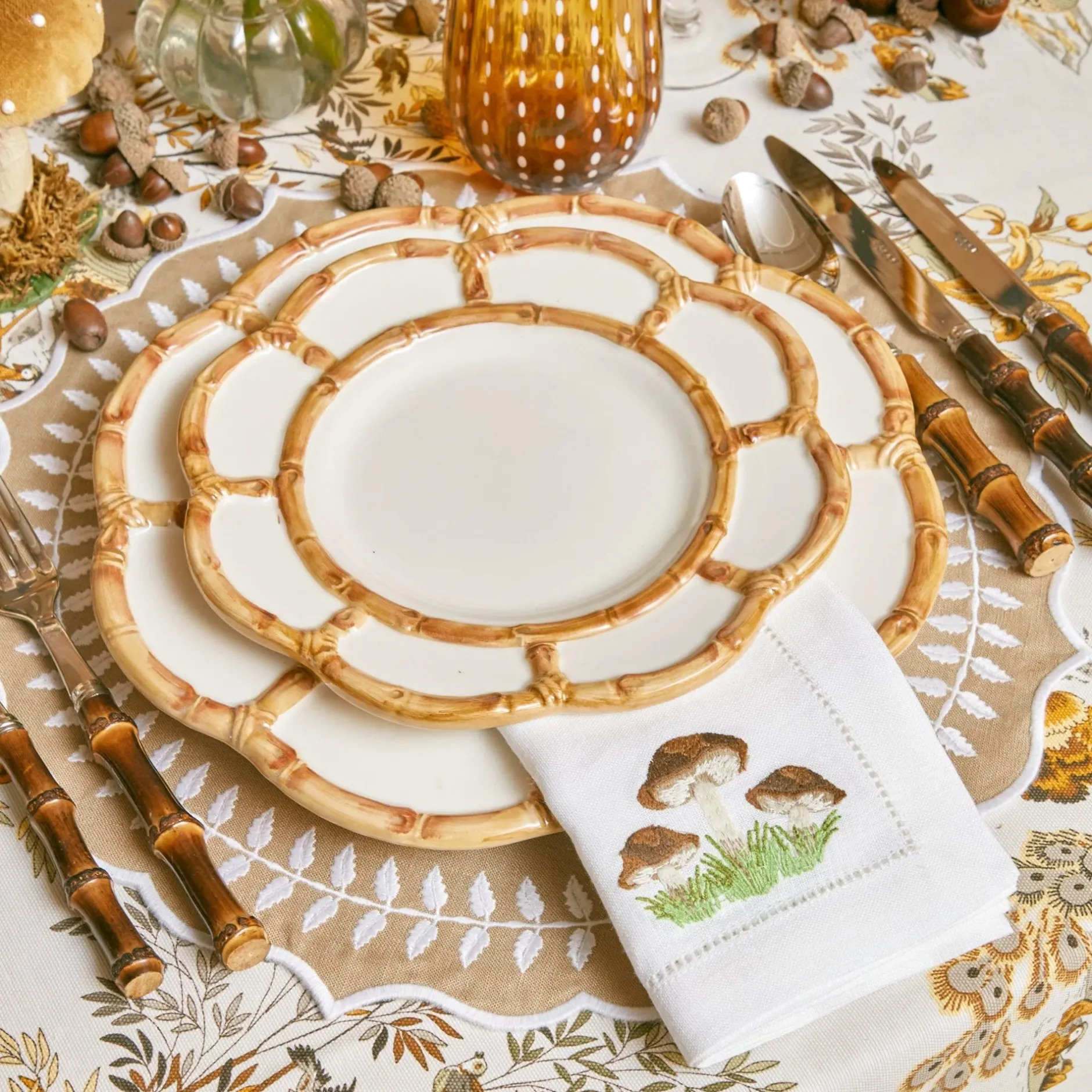 Online Mrs. Alice Petal Bamboo Starter Plate (Set Of 4)