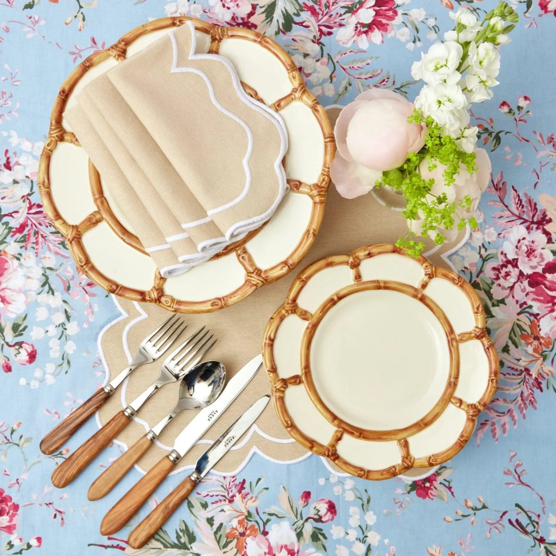 Best Mrs. Alice Petal Bamboo Starter Plate (Set Of 4)