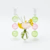 Best Mrs. Alice Pink & Green Camille Candle Holder (Pair)