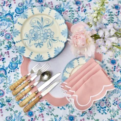 Clearance Mrs. Alice Pink Applique Placemats (Set Of 4)