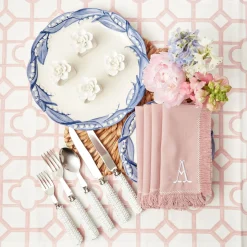 Clearance Mrs. Alice Pink Bamboo Tablecloth
