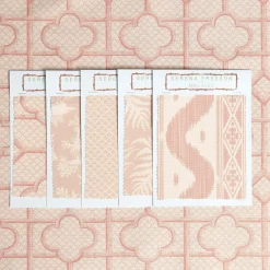 Discount Mrs. Alice Pink Bamboo Trellis Fabric