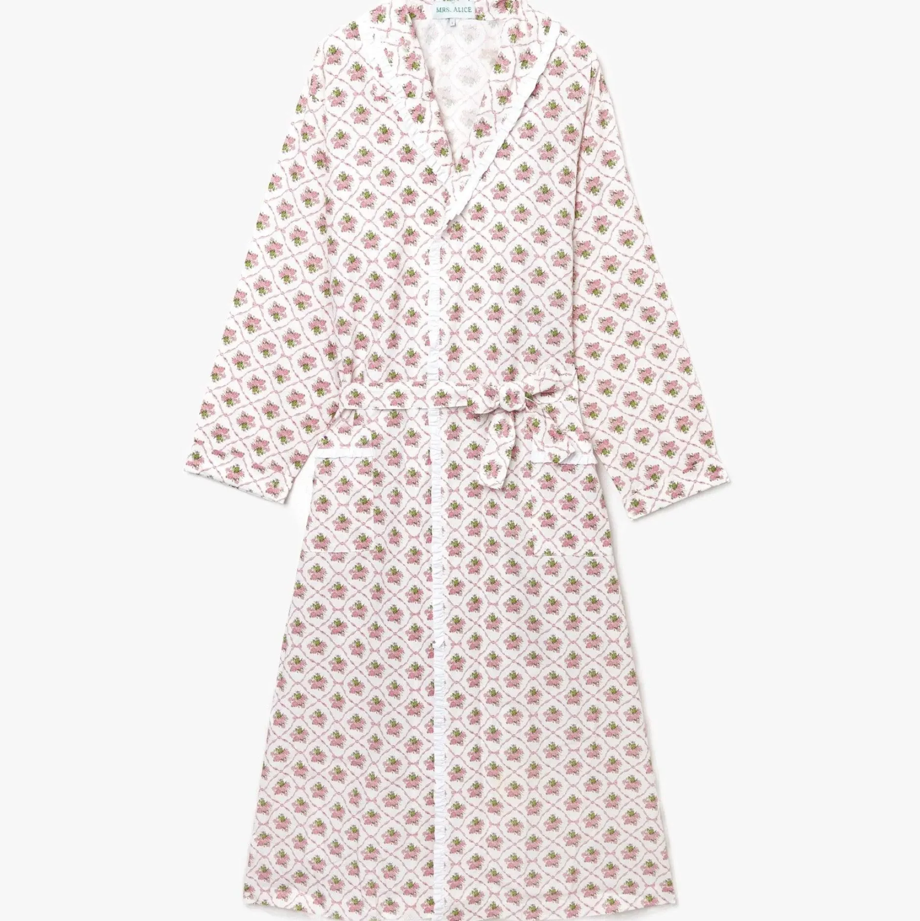 Sale Mrs. Alice Pink Bouquet Dressing Gown