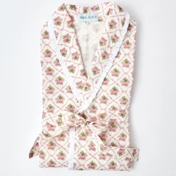 Best Mrs. Alice Pink Bouquet Dressing Gown