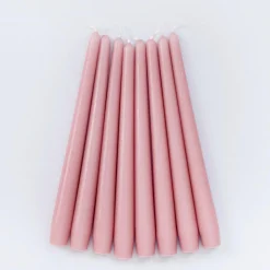 New Mrs. Alice Pink Candles (Set Of 8)