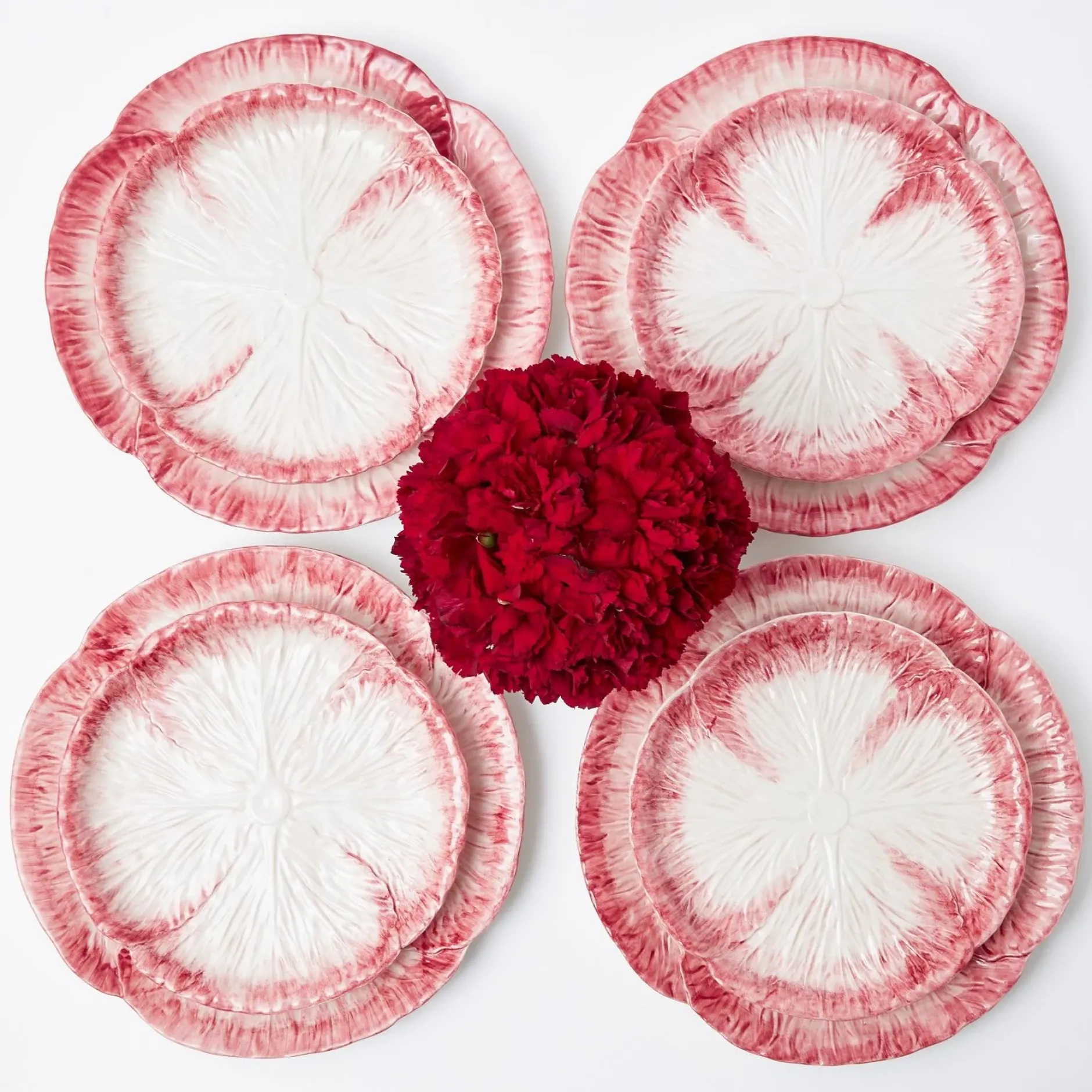 Online Mrs. Alice Pink Capri Lettuce Dinner Plate (Set Of 4)