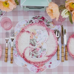 Online Mrs. Alice Pink Capri Lettuce Dinner Plate (Set Of 4)