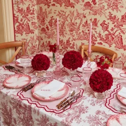 Discount Mrs. Alice Pink Capri Lettuce Dinner Plate (Set Of 4)