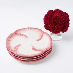 Discount Mrs. Alice Pink Capri Lettuce Dinner Plate (Set Of 4)
