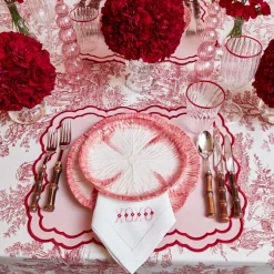 Outlet Mrs. Alice Pink Capri Lettuce Starter Plate