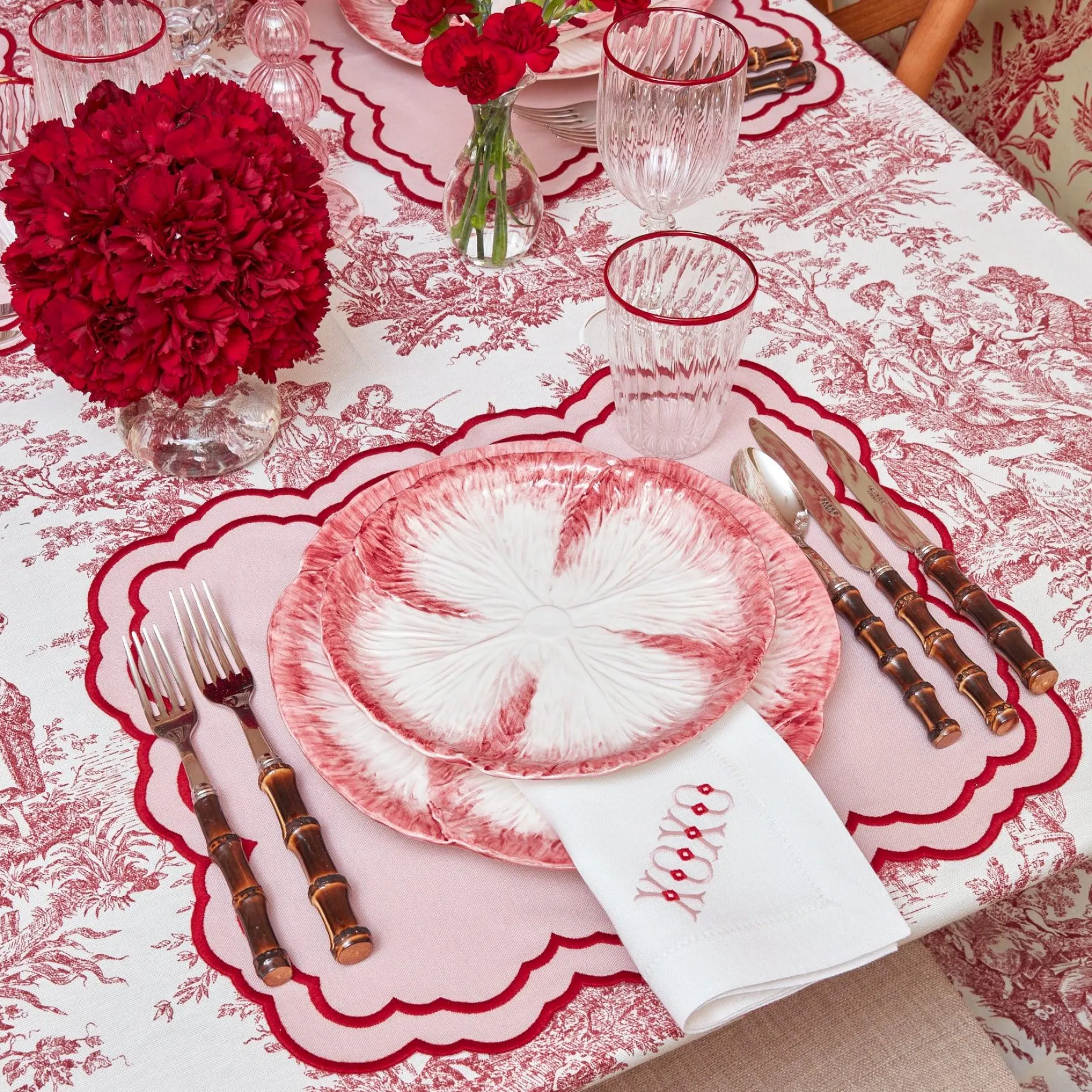 Outlet Mrs. Alice Pink Capri Lettuce Starter Plate