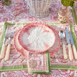 Clearance Mrs. Alice Pink Capri Lettuce Starter Plate (Set Of 4)