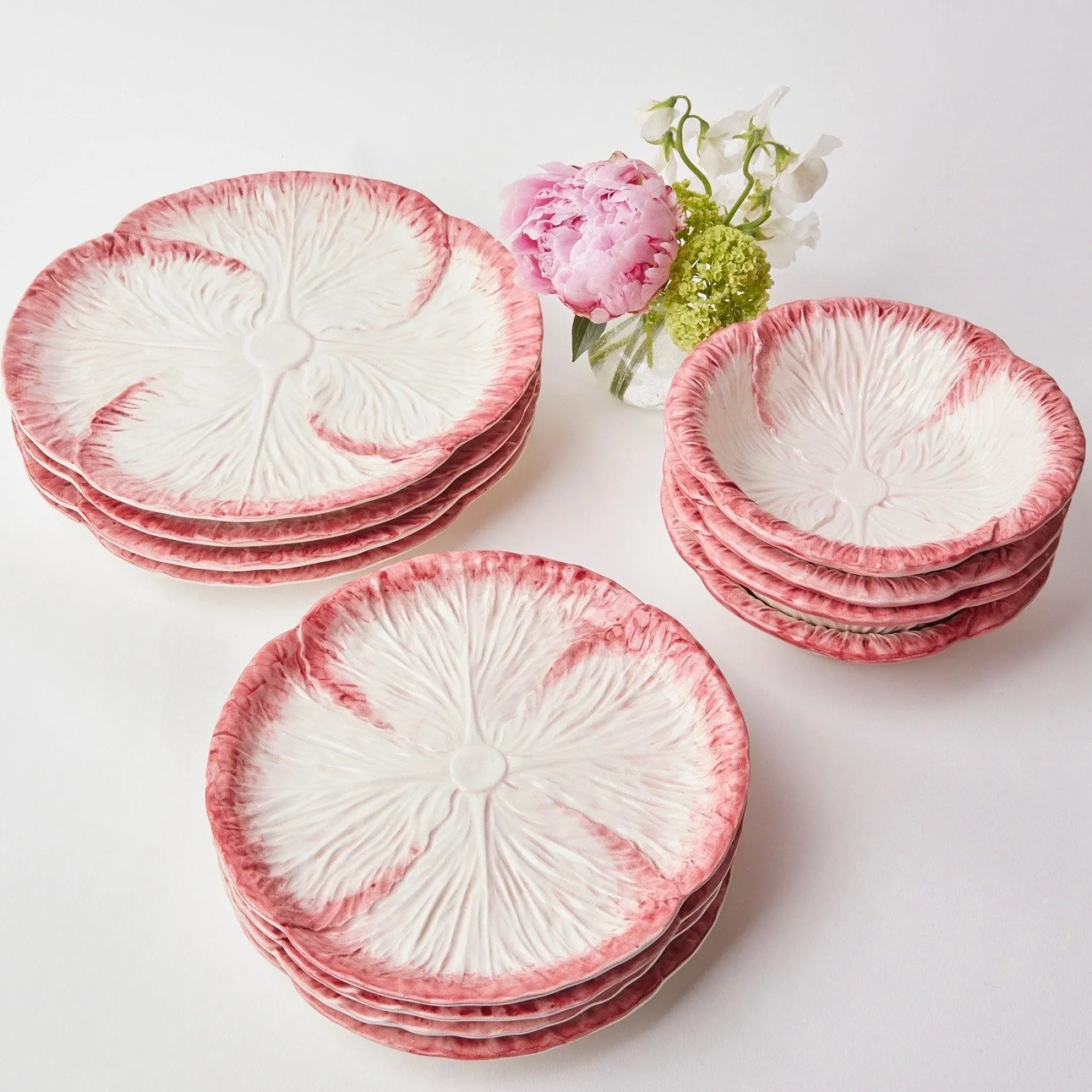 Clearance Mrs. Alice Pink Capri Lettuce Starter Plate (Set Of 4)