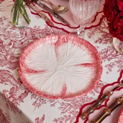 Clearance Mrs. Alice Pink Capri Lettuce Starter Plate (Set Of 4)