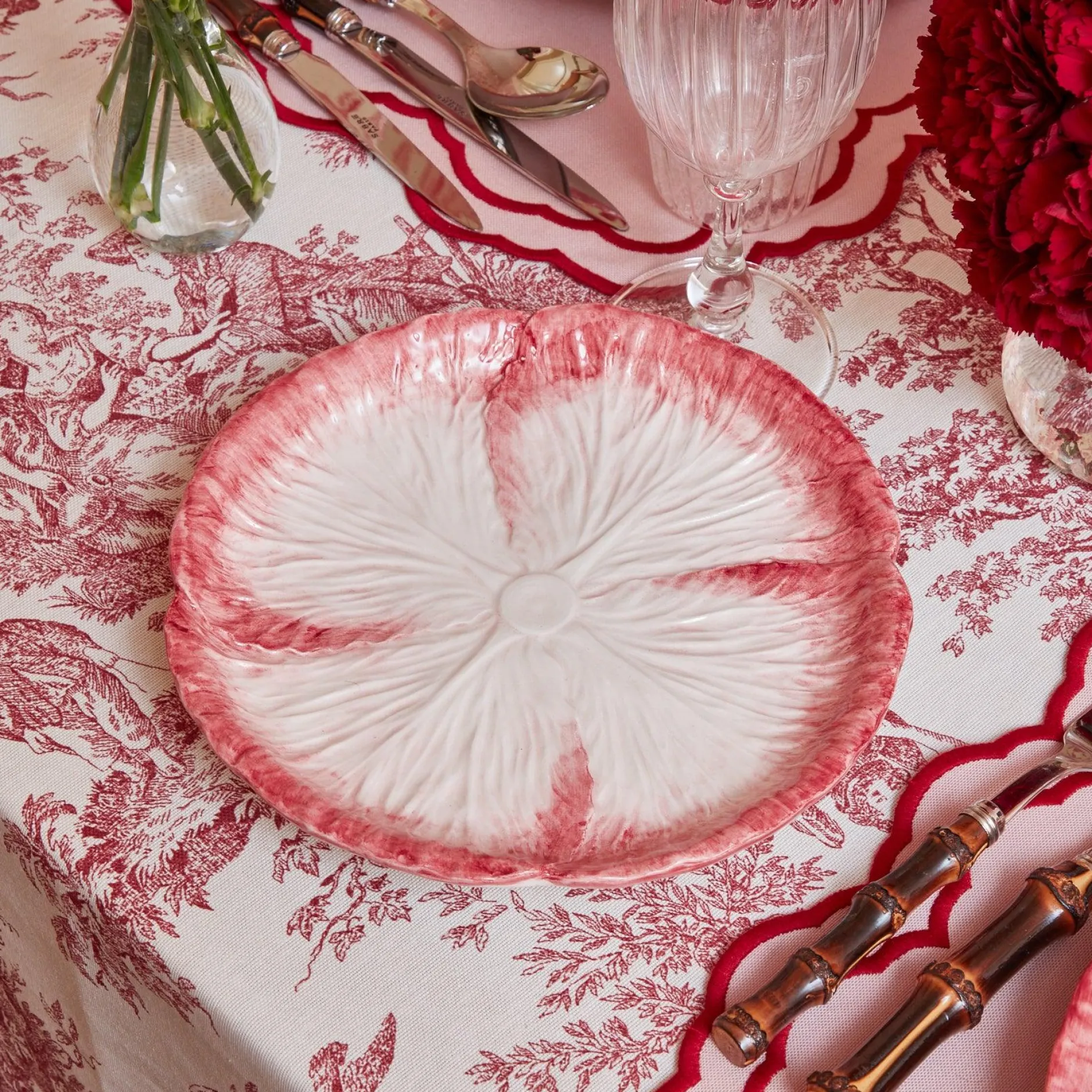 Online Mrs. Alice Pink Capri Lettuce Starter Plate