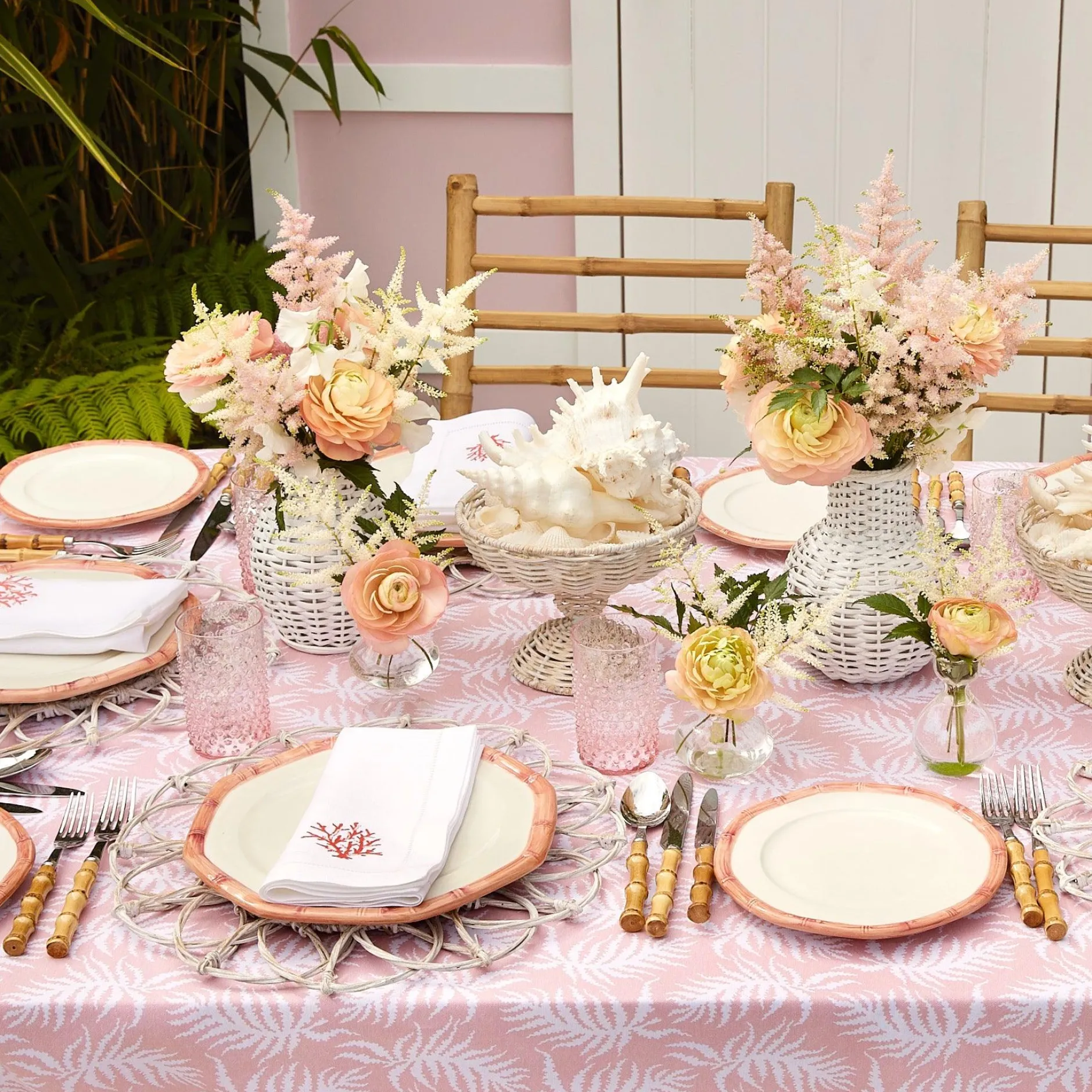Discount Mrs. Alice Pink Geometric Bamboo Starter Plate