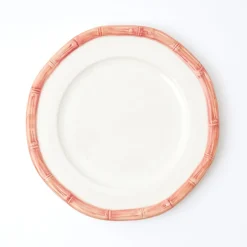 Clearance Mrs. Alice Pink Geometric Bamboo Starter Plate (Set Of 4)