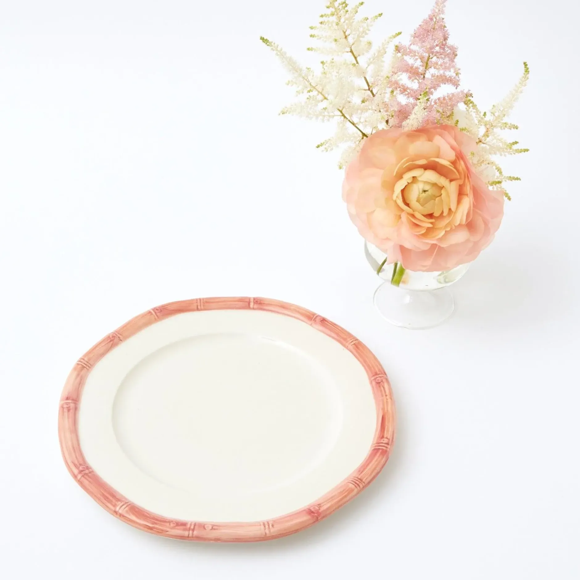 Discount Mrs. Alice Pink Geometric Bamboo Starter Plate (Set Of 4)