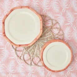 Discount Mrs. Alice Pink Geometric Bamboo Starter Plate (Set Of 4)