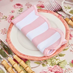 Discount Mrs. Alice Pink Geometric Bamboo Starter Plate (Set Of 4)
