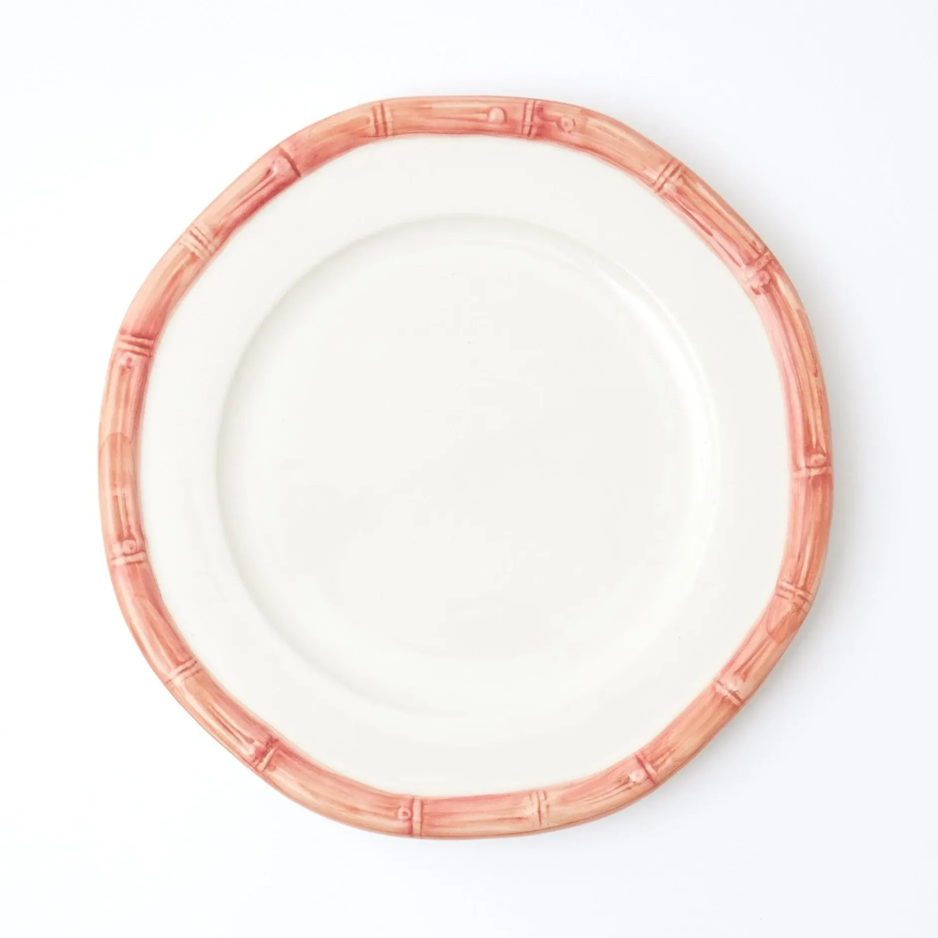 Outlet Mrs. Alice Pink Geometric Bamboo Starter Plate