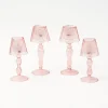 Online Mrs. Alice Pink Glass Lantern Tea Light Holder Set