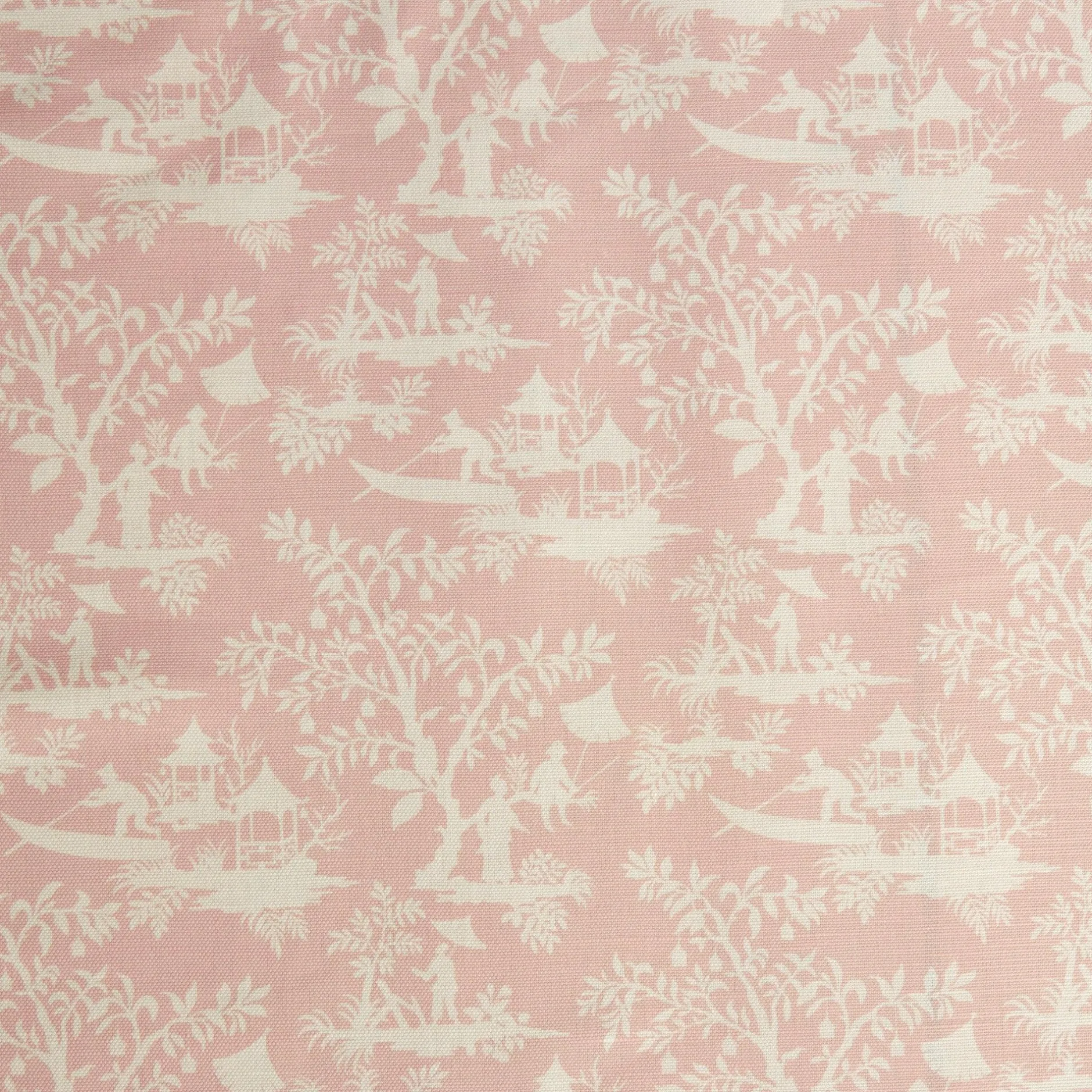 Online Mrs. Alice Pink Pagoda Garden Fabric