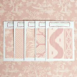 Online Mrs. Alice Pink Pagoda Garden Fabric