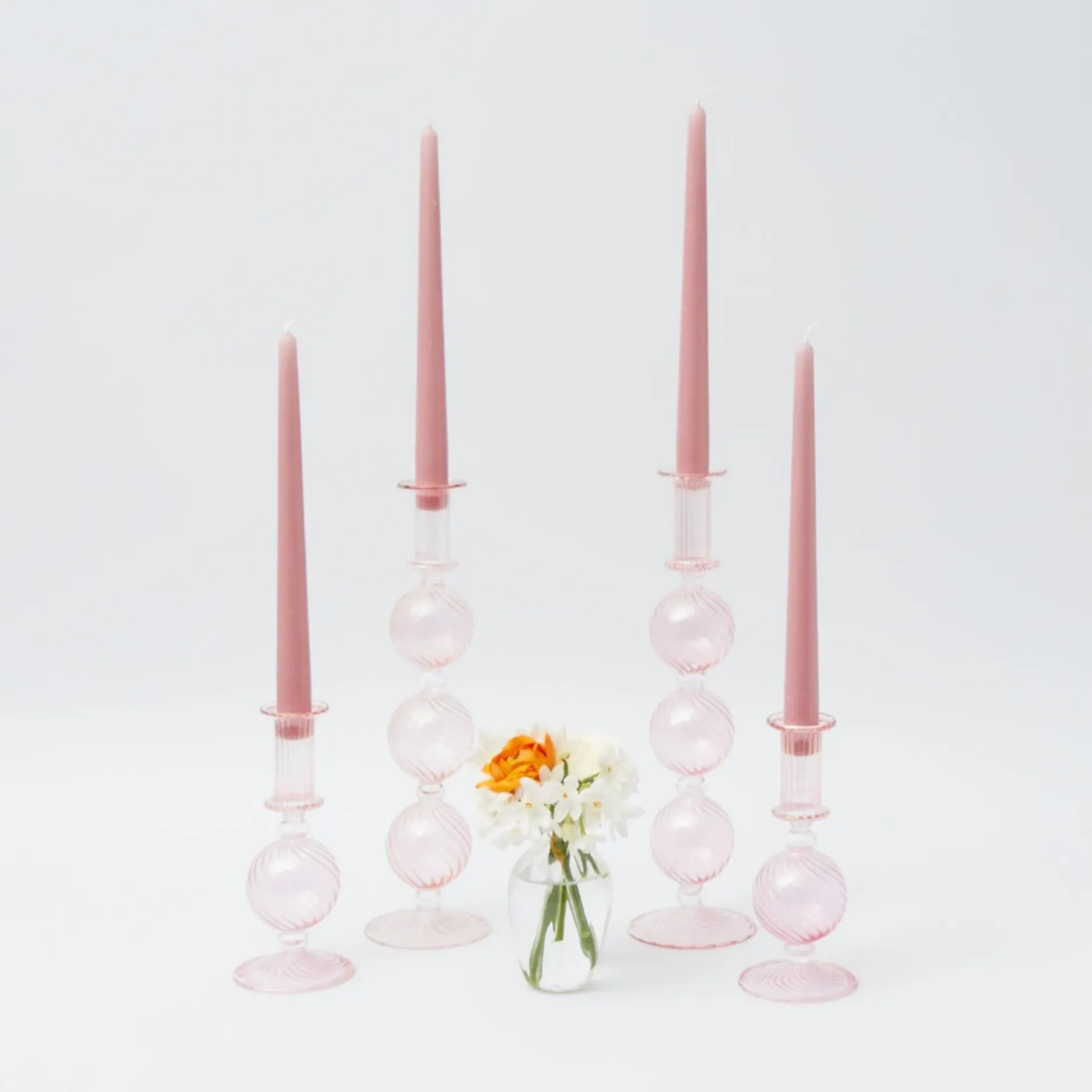 New Mrs. Alice Pink Parrot Candlescape