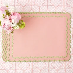 Online Mrs. Alice Pink Penelope Placemats (Set Of 4)