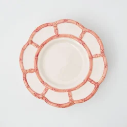 Discount Mrs. Alice Pink Petal Bamboo Dinner Plates (Set Of 4)