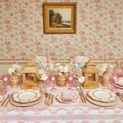 Discount Mrs. Alice Pink Petal Bamboo Dinner Plates (Set Of 4)