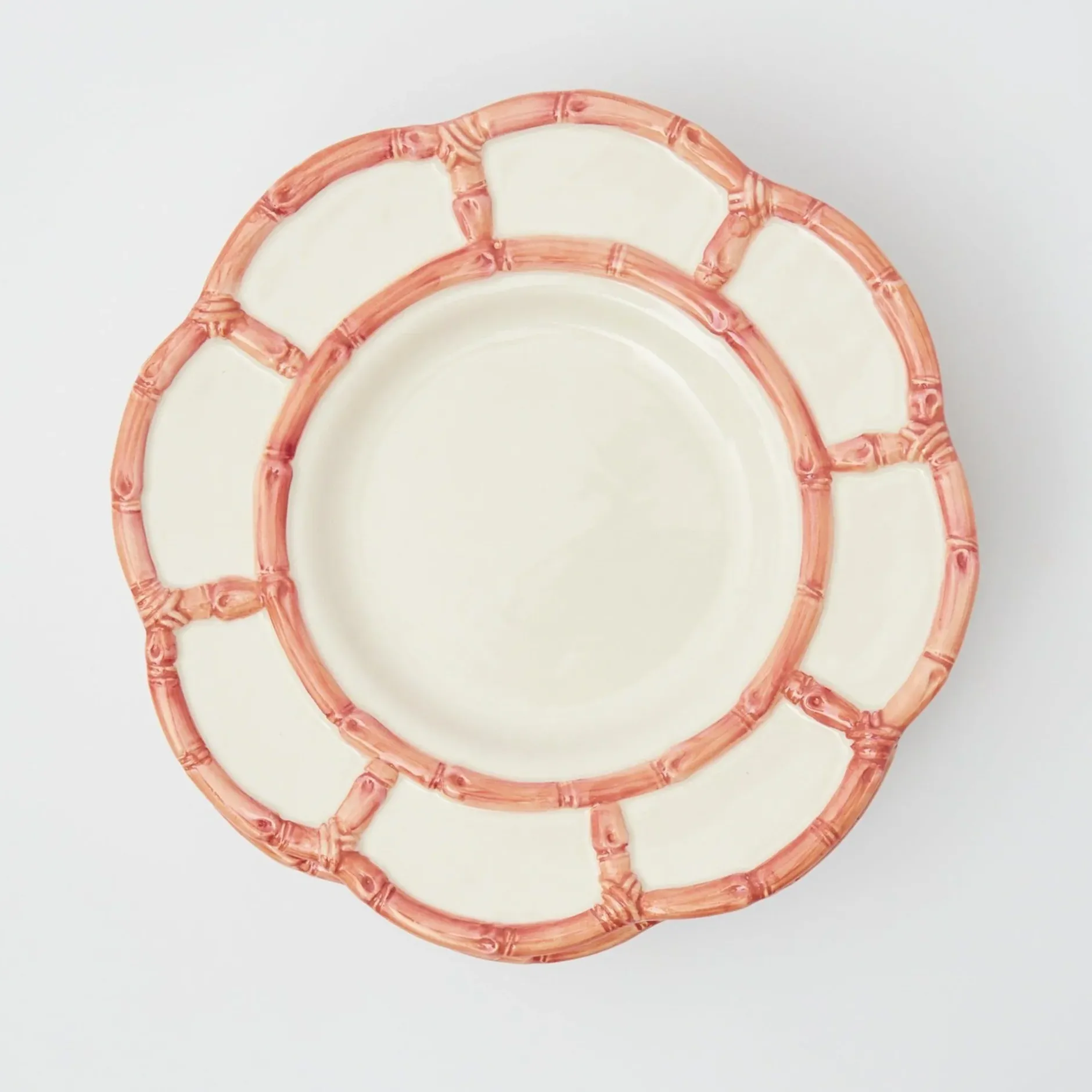 Discount Mrs. Alice Pink Petal Bamboo Dinner Plate