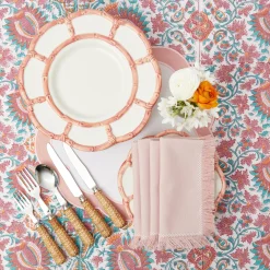 Discount Mrs. Alice Pink Petal Bamboo Dinner Plate